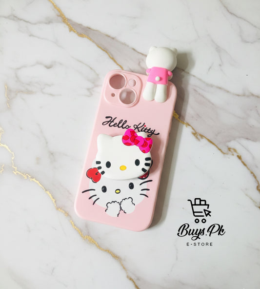 Hello Kitty Case with Pop Toy Soft Jelly Case