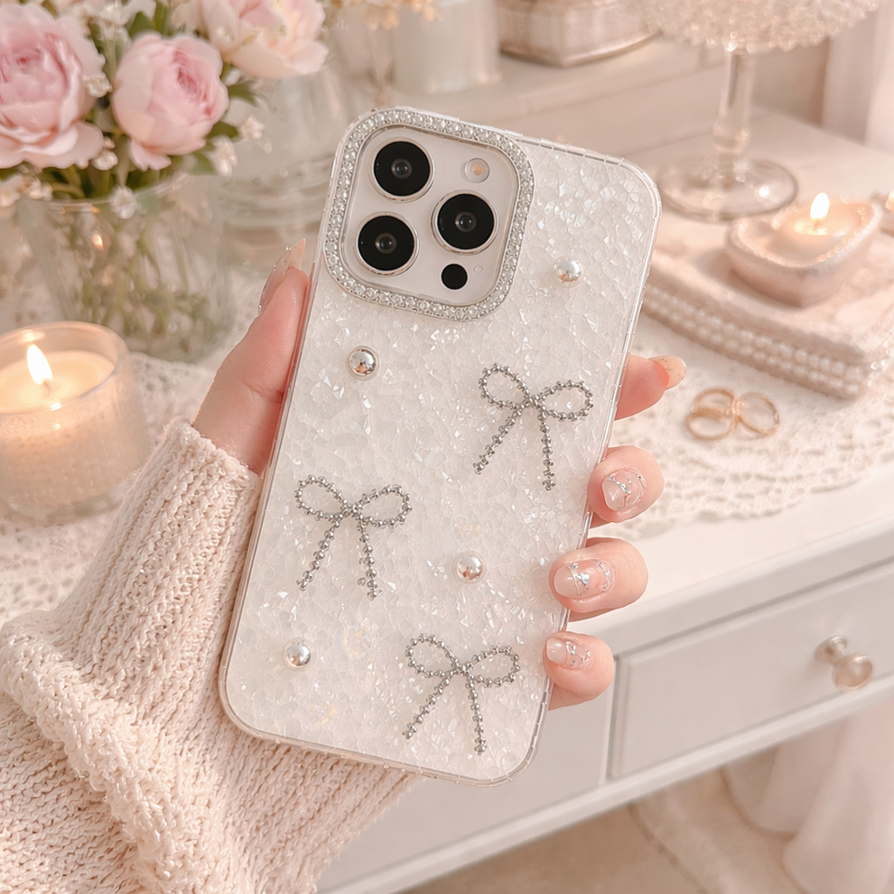 Glimmering Ribbon Stone Case