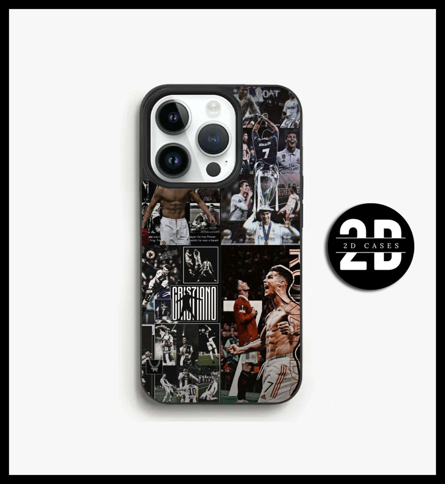 RONALDO Soft Sides Premium Printed Glossy Soft Bumper Shock Proof Case
