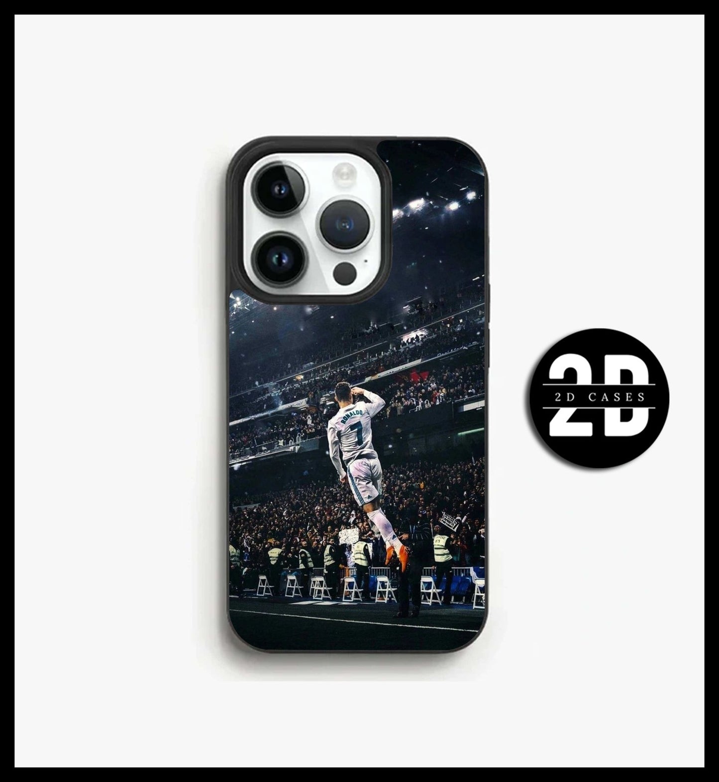 RONALDO Soft Sides Premium Printed Glossy Soft Bumper Shock Proof Case