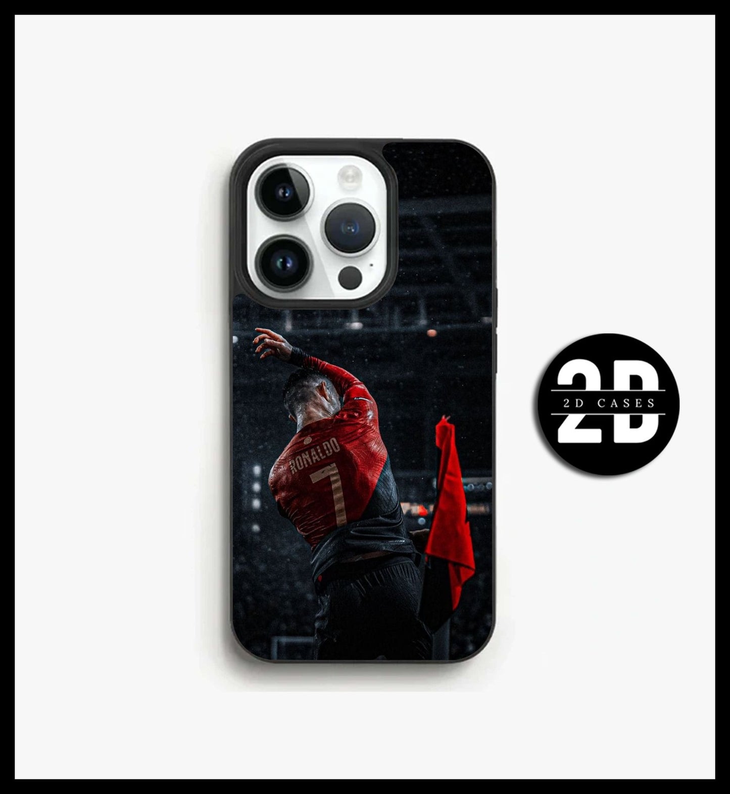 RONALDO Soft Sides Premium Printed Glossy Soft Bumper Shock Proof Case