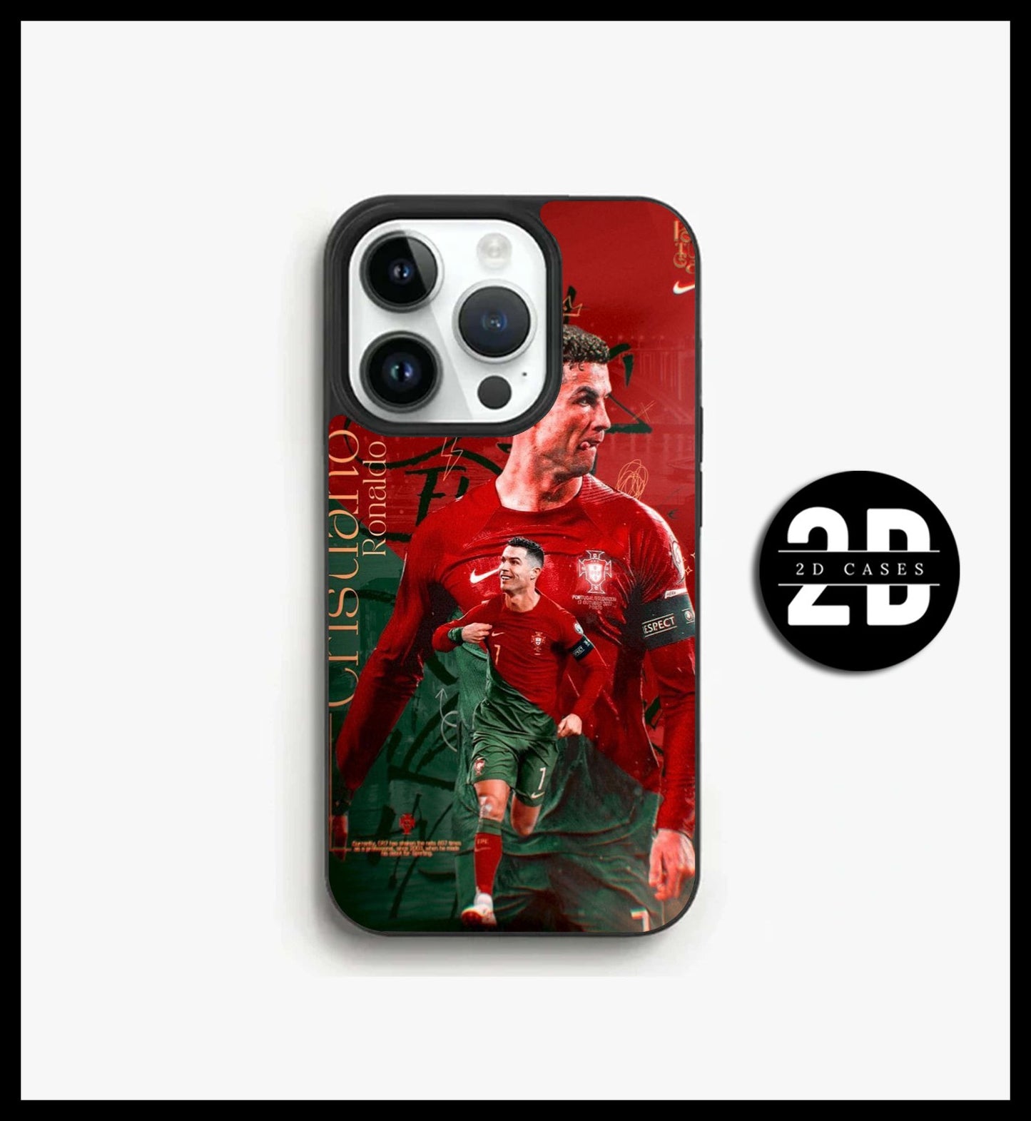 RONALDO Soft Sides Premium Printed Glossy Soft Bumper Shock Proof Case