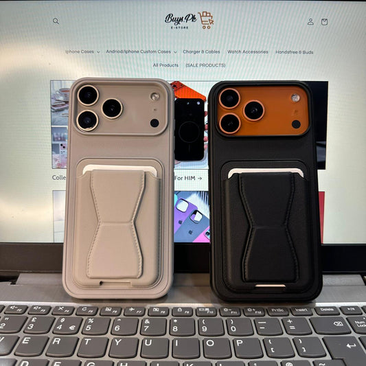 Leather Wallet Card Holder Case ( 3 In 1 )