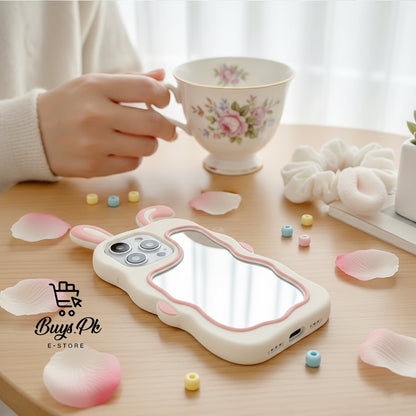 Bunny Mirror Case Iph 11 to 16 Pro Max