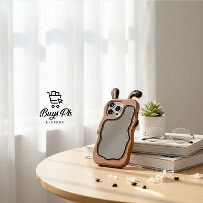 Bunny Mirror Case Iph 11 to 16 Pro Max