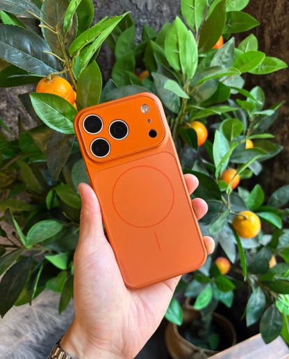 Original AG Glass Converter Case HIGH Quality Cosmic Orange & Black