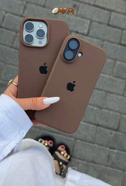 DESERT BRWON IPHONE SILICONE CASE