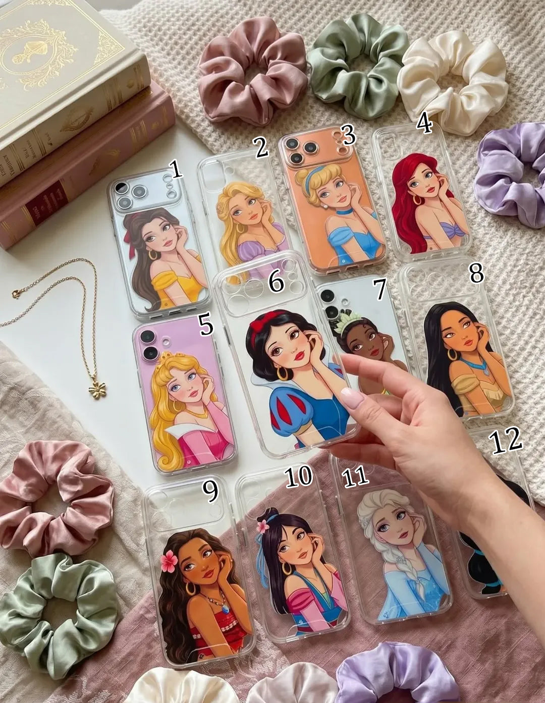 Disney Princess Semi Transparent Printed Cases