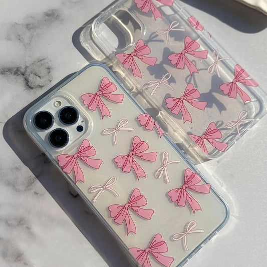 Cute Pink Bow Printed Cases Available In 500+ Models