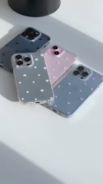 Hearts Transparent CXT Case.