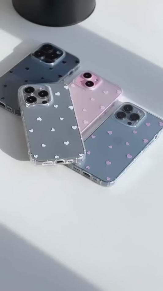 Hearts Transparent CXT Case.
