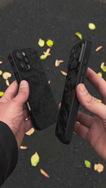 Crushed Black Velvet Case - IP 11 - to - 17 Pro Max