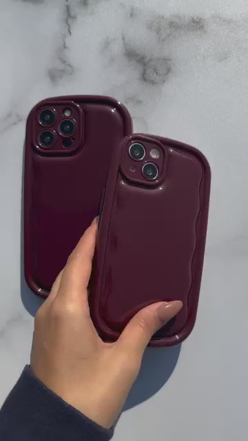 New Puff Burgundy Phone Case
