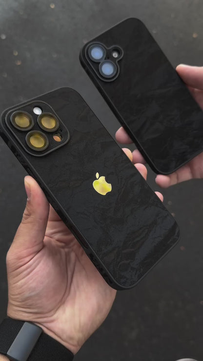 Crushed Black Velvet Case - IP 11 - to - 17 Pro Max