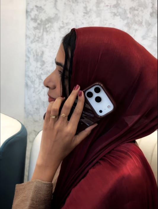 Cherry Burgundy Waves Phone Case Iphone 11 to 17 Pro Max