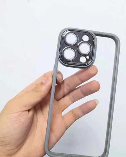 Natural Titanium Glitter Lens Case