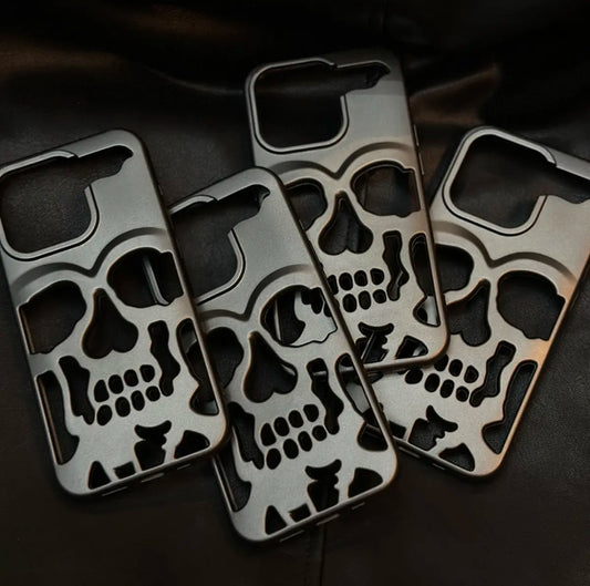 Natural Titanium SKULL CASE SKELETON