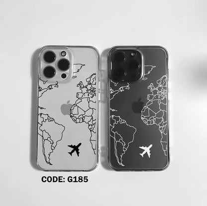 Transparent MAP Printed Phone Case