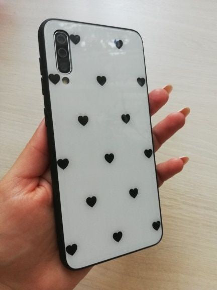 Glossy Hearts Printed 2D Cases