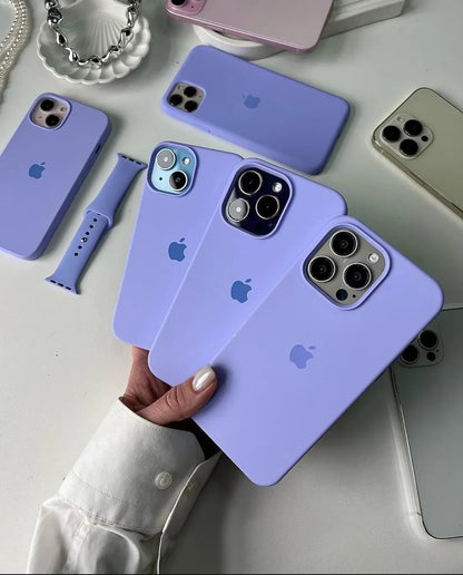 IPHONE LILAC Purple SILICONE CASE.