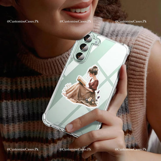 Reading Book Semi Transparent Printed Case