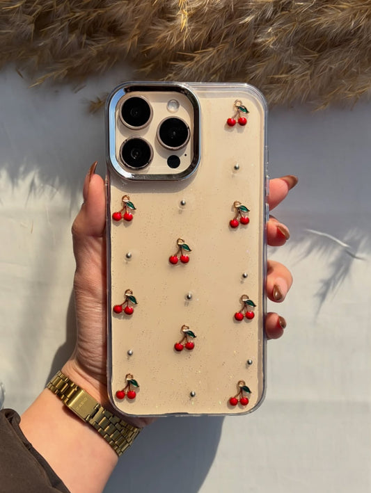 New Cherry 🍒 Shimmer Glittery Case